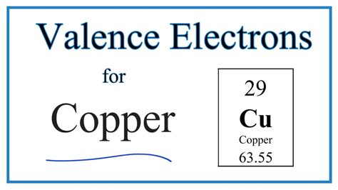 how many valence electrons are in copper